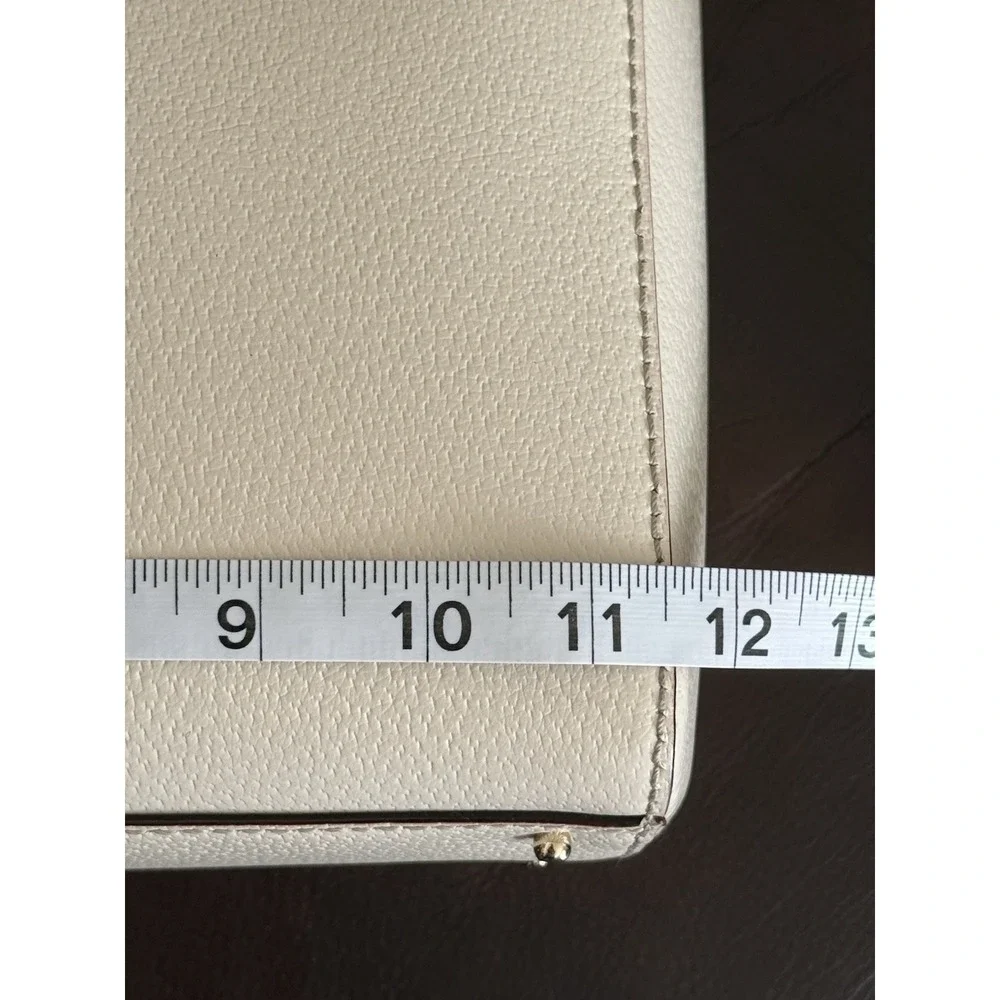 Kate Spade WELLESLEY QUINN Ivory SATCHEL‎ TOTE w/Pink Polka Dot Interior EUC